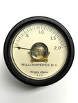 Vintage Western Electric Milliamperes D.c. Panel Meter 0-2.0 Usa Made. Fixed Price $33.00.