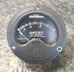 Vintage Westinghouse 1208683 2" Panel Meter Amperes NT-33 CAY-22239-A. Fixed Price $9.95.