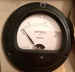 Weston Instruments Model 304 0-15 Ac Amperes Panel Meter S-47910 Fl 3-1/2 Bake. Fixed Price $24.95.