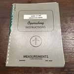 Measurements Model 59-UHF Megacycle Meter Operating Instructions 1954. Fixed Price $13.40.