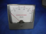 Rare Vintage 72D82610H01 Motorola Microamperes Volts Panel Meter Gauge. Fixed Price $24.99.