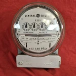 Vintage General Electric I-50-A Watthour Meter-not Tested, 333 1/3. Fixed Price $40.00.
