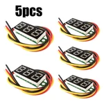 5PCS 3-WIRES Mini Dc 0-100V 0.28" 3-DIGITAL Voltmeter Led Voltage Panel Us. Fixed Price $9.49.