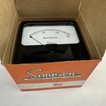 Simpson Panel Model 10740 Wattmeter 0-300 Watts 150 Volt 4.5" Nos. Fixed Price $89.99.