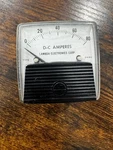 Vintage Lambda Dc-amperes Meter To 80. Fixed Price $19.99.