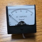 Simpson Model 1257 02608 Analog Panel Meter 0-25 Ac Amperes. Fixed Price $39.99.