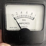 Emico Panel Meter Dc Amperes Model RF2C-220I Mpn. Fixed Price $15.00.