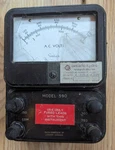Vintage Benchtop Voltmeter Bach-simpson 0-750 Canadian Model 590 Parts. Fixed Price $5.84.