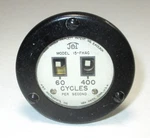 Jbt Model 15-FHAC 60 & 400 Frequency Meter 2" Panel. Fixed Price $25.00.