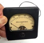 Vintage Weston Model 301 Dc Milliammeter 0-150 Ma Panel Analog Gauge. Fixed Price $31.00.