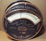 Very Large Antique 1890S Weston Ammeter Volt Gauge Newark Nj.. Fixed Price $309.00.
