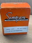 Simpson 0-100 Dc Microamperes Model 1227 Gauge New Cat No 04320 See Pictures. Fixed Price $16.99.