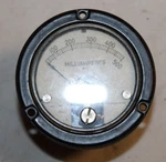 Vintage Weston Milliamperes Panel Meter Model No. 1524. Fixed Price $21.95.