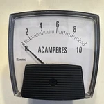 Crompton 013-75AA-MTMT-C6-B3 0-10AAC 3.5" Instrument Meter 3-STUD Mounting B502. Fixed Price $100.00.