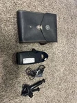 Vintage Bakelite General Electric Clamp On Ac Volt Meter Leather Case. Fixed Price $18.75.