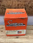 Simpson Electronic Ssc Model 1227 Cat No, 17175 0-1 Dc Milliamps Analog Meter. Fixed Price $99.99.