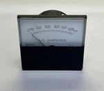 Halmar ELECTRIC,213-02AA-LSXX,PANEL Meter 0-650 A-c Amperes Nos. Fixed Price $15.00.