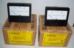 Pr. Nib Weston Panel Meters,model 1936,0-200 Microamperes DC,1963 Cat. 5621200. Fixed Price $14.95.