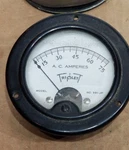 Vintage Triplett Ac Amperes 0-75 Gauge Meter Model 331-JP. Fixed Price $15.00.