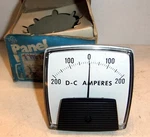 Type 162 D-c Amperes Meter Range: 50-0-50MV Scale: 200-0-200 Dc. Fixed Price $42.64.