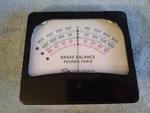 Vtg Sun Electric Brake Balance Pounds Force Panel Meter. Fixed Price $25.95.