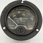 Ge Sc IS-22 Milliamperes 0-500 Meter Type Model 8DW41. Fixed Price $22.00.