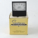 Simpson Analog Panel Meter; 0-100 Dc; 3" Square W/ Box; Tested. Fixed Price $19.99.