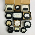 Lot Of 12 Vtg Meters Dc Volts Amperes Ma General Electric Westinghouse Hoyt Etc. Fixed Price $119.95.