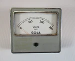 Vintage Sola Dc Volts Panel Meter 1-300 Tested Working. Fixed Price $17.77.