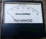 Simpson 18446/ 16140 Devilbiss Logo Milliamp Panel Meter. Fixed Price $115.00.
