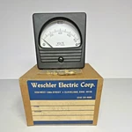 Vintage Weschler Electric Corp. 409C532A26 RX351 Panel Meter 800 Dc Volts Nob. Fixed Price $99.95.