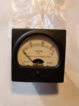 Vintage Weston Model 201 Square Panel Voltmeter, 0-35 Vdc, EBP-35-008, Nos.. Fixed Price $24.95.