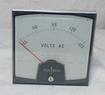Voltron Analog Ac Voltmeter Panel 105-125 One Half-percenter Zero At Dot. Fixed Price $35.00.