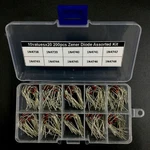 Box DO-41 10 Values Single Diode/rectifier Zener Assorted 3.3-22V. Fixed Price $13.15.
