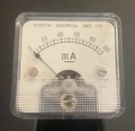 Midland 23-700 / Kyoritsu MR-2P 1 Ma Meter Panel, New Old Stock.. Fixed Price $17.95.