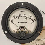 Simpson Vibration Mils Aircraft Gauge Made In Usa With Property Storage Tag. Fixed Price $100.00.