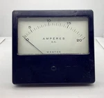 Weston Bakelite Encased Meter Model# 1944 Ac Amperes Panel 20. Fixed Price $37.99.