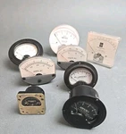 Lot Of (8) Gauges Simpson, Weston, Triplett And Others Steam Punk. Fixed Price $59.95.