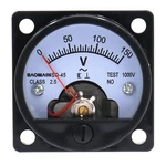 Baomain Analog Dial Panel Voltmeter Gauge SO-45 0-150V Round Black. Fixed Price $12.94.