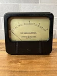 Vintage General Electric Milliamperes Meter Type DO-58 Model 8DO58ADN217. Fixed Price $29.99.