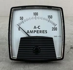Panel Components & Systems ST-90U5AAC Ammeter 0-200A 300V E483274. Fixed Price $59.00.