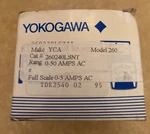 Yokogawa 260240LSNT Panel M-21698 Ac Ammeter 00 19 0-5A 40/70HZ 3 2.5. Fixed Price $55.00.