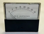 General ELECTRIC,50-251324ECEC1AAG,PANEL Meter 0-35 Dc Amperes. Fixed Price $15.00.