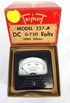 Triplett Electrical Instruments Model #227-A DC0-750V Panel Meter Nos T245A. Fixed Price $29.95.