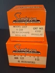 Two Simpson Dc Microamps Panel Meters Mod 1227 / Cat #4330 & 1327 In Box. Fixed Price $39.95.