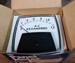 New Panel Meter 0-1.2 A-c Kiloamperes 50-250340LSSN Range: 800AAC Nos. Fixed Price $68.00.
