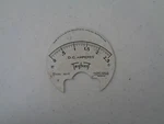 Vintage Metal Insert From Triplet Model 321-T Amperes Gauge Steampunk D4. Fixed Price $7.46.