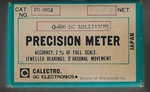 Calectro (gc Electronics) Precision Meter # D1-0916 W/box Nos. Fixed Price $10.00.
