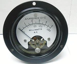 378-0347 Continental Meter 0-.5 Amperes D.c./ 0-250 R.f Milli Watts Nos. Fixed Price $35.00.
