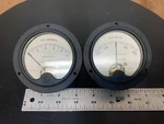 3 " Vintage Panel Meter S Type DO-41 Dc Volt & Amp. Fixed Price $45.00.